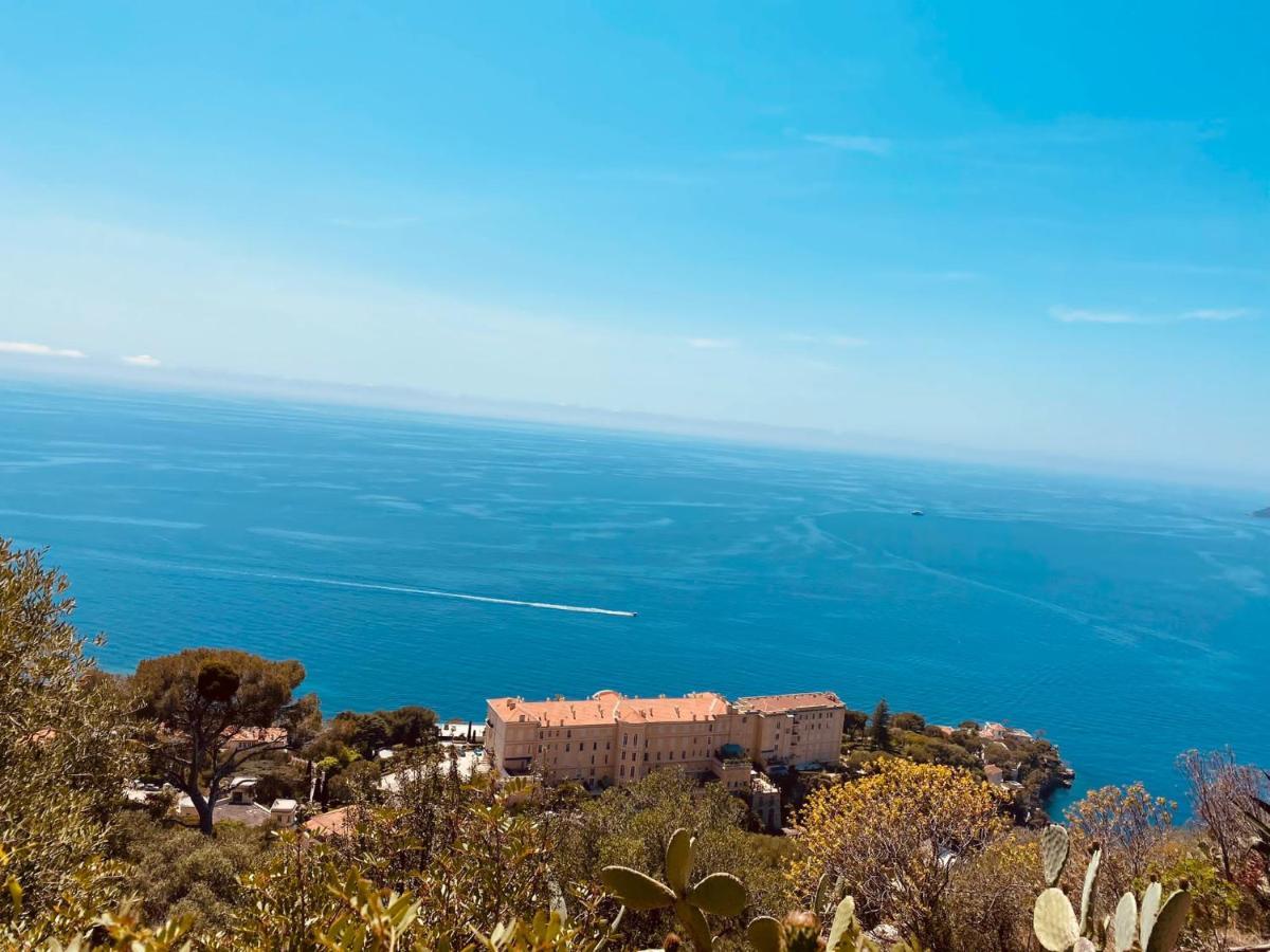 Luxueux Appartement - Vue Mer - Piscine - Free Parking - Monaco Cap-d'Ail Eksteriør billede