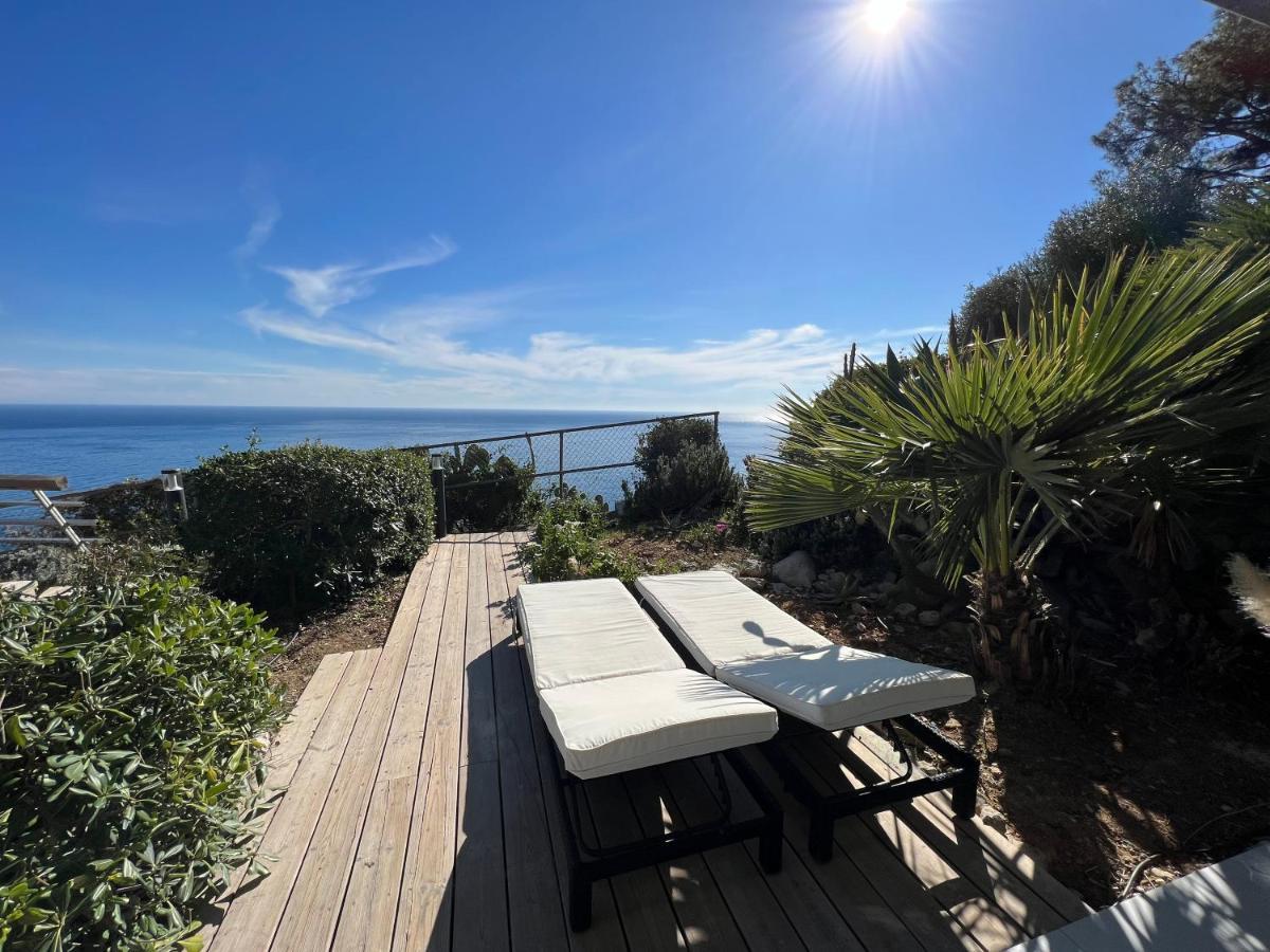 Luxueux Appartement - Vue Mer - Piscine - Free Parking - Monaco Cap-d'Ail Eksteriør billede