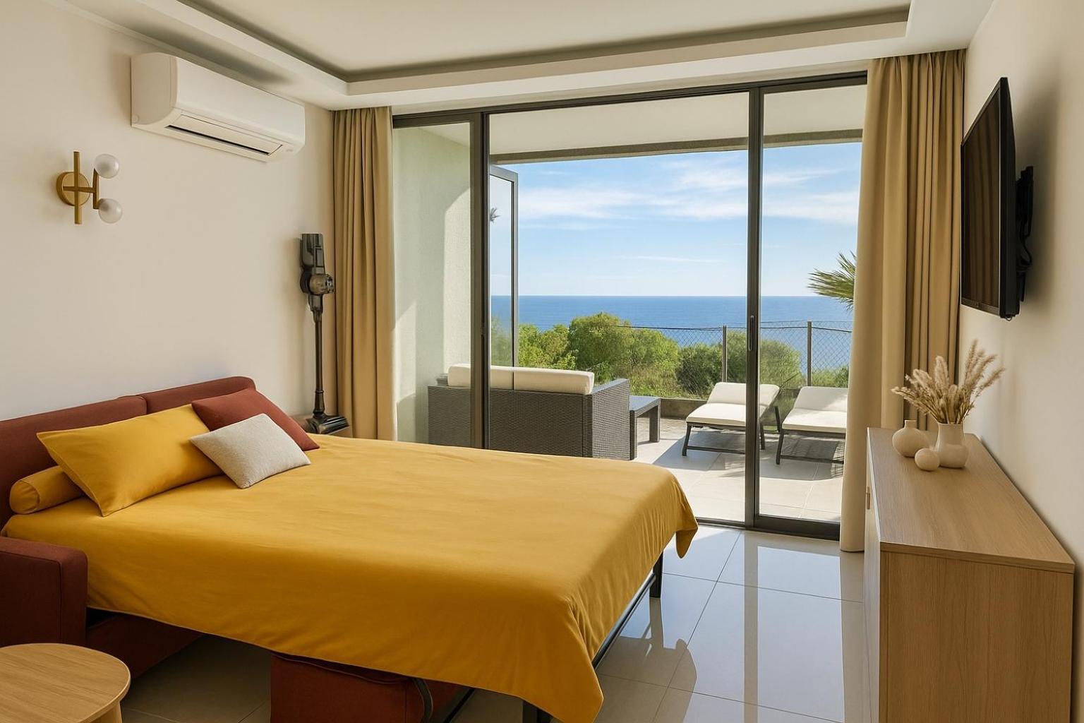 Luxueux Appartement - Vue Mer - Piscine - Free Parking - Monaco Cap-d'Ail Eksteriør billede